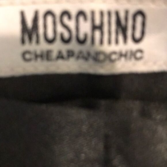 MOSCHINO Black Wool Dress Pant with Cuff - Picture 5 of 5